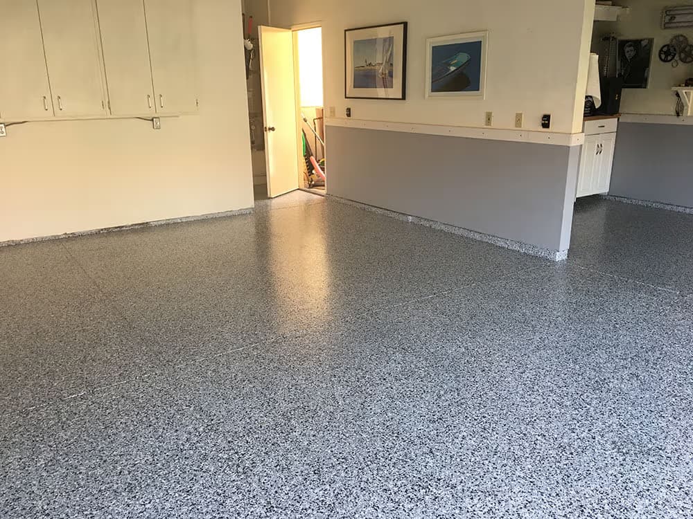 Garage floor coating project overview