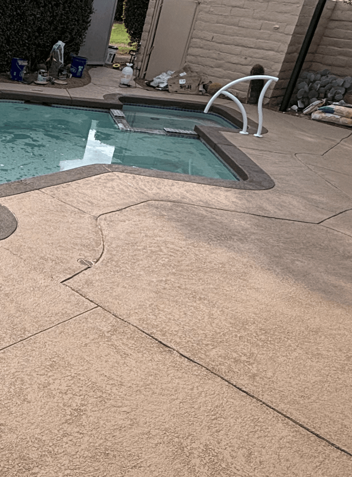 Concrete Pool Deck collage detail 2